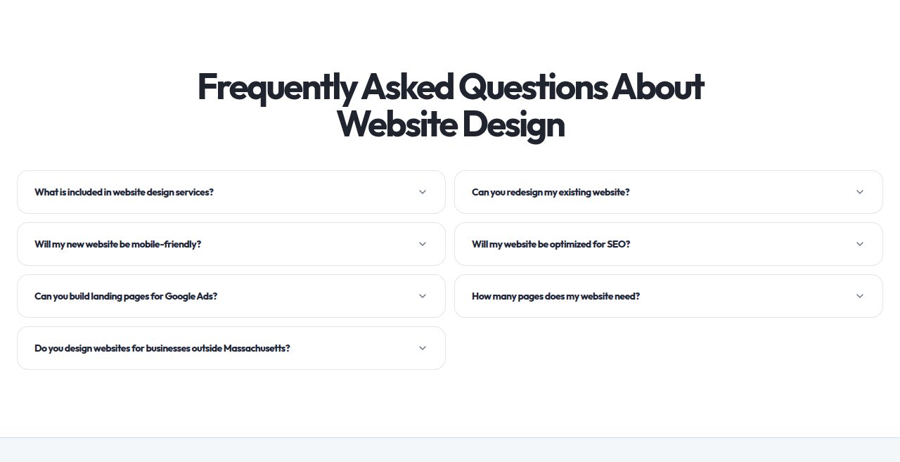 Website example of faqs