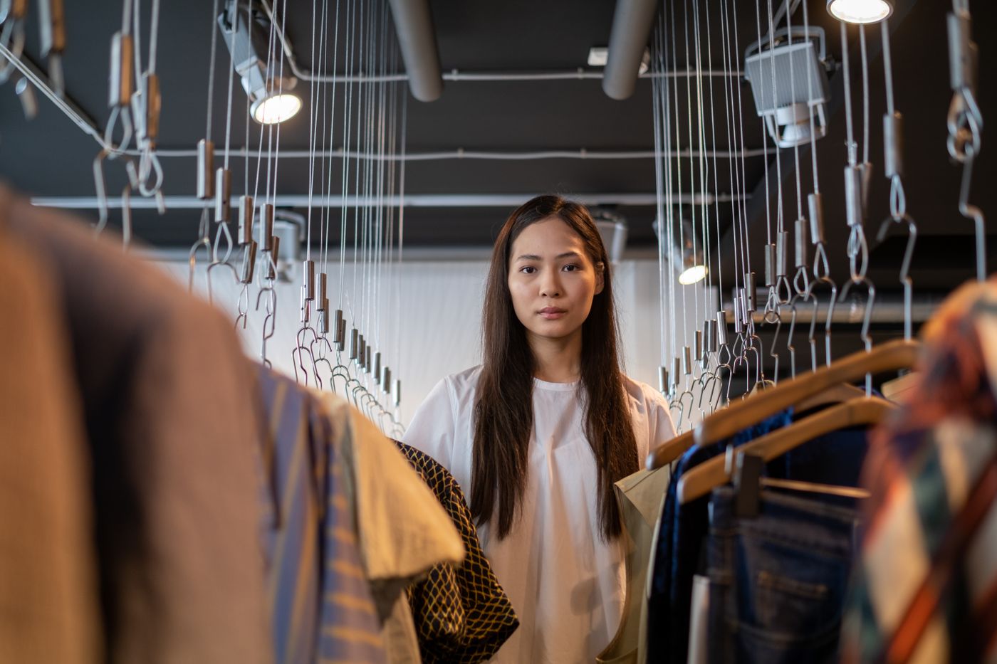 Boutique owner in her shop