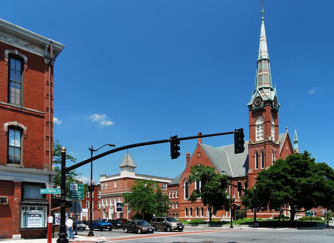 Downtown Natick center, Massachusetts