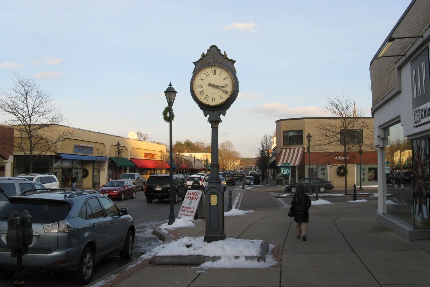 Wellesley Square town center, Massachusetts