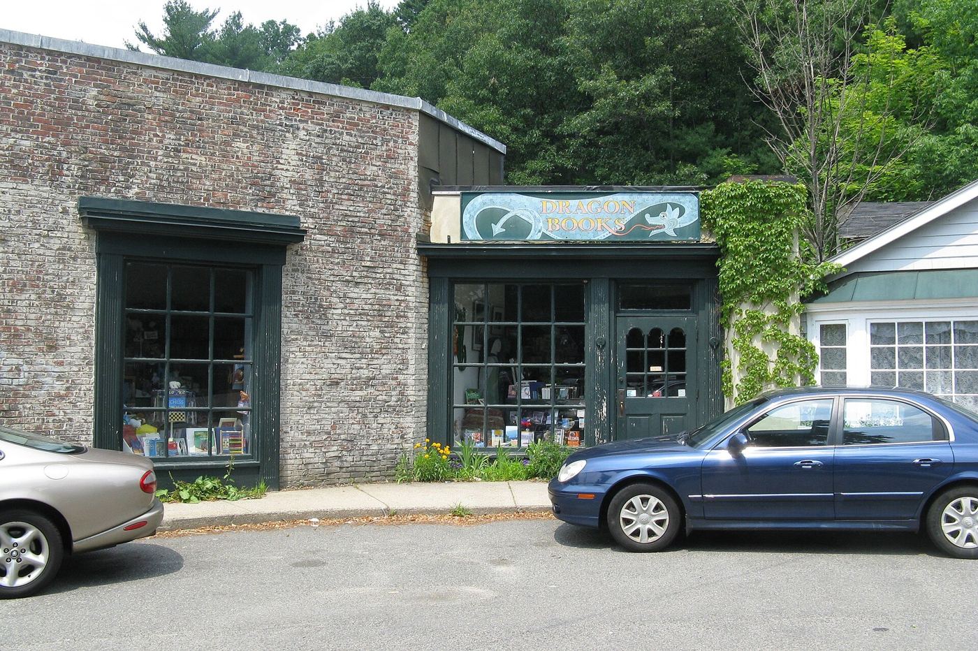 Dragon Books, a local shop in Weston, Massachusetts